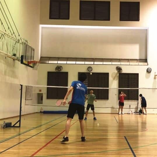 Badminton training in Jurong Westood Secondary by ST Badminton Academy Singapore