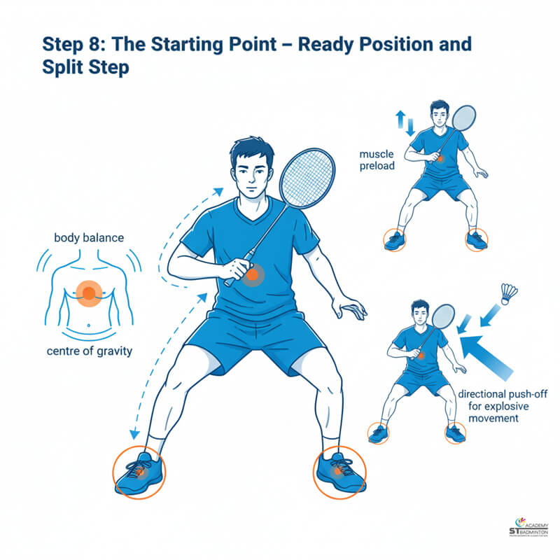 Children in a small group badminton class learning fundamentals.