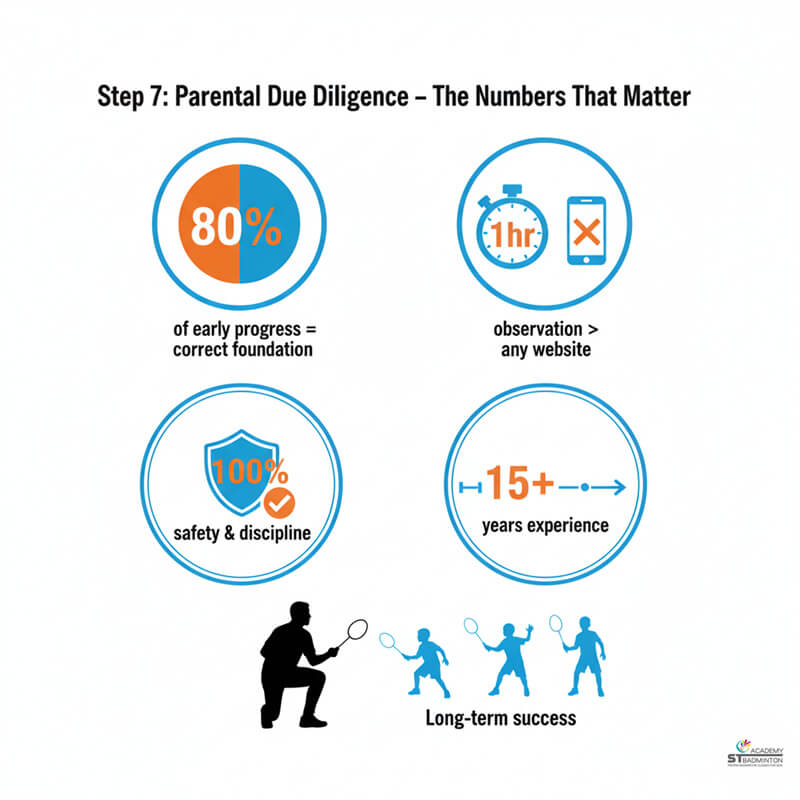 Parents looking for a quality Singapore badminton coach should check for individual attention.