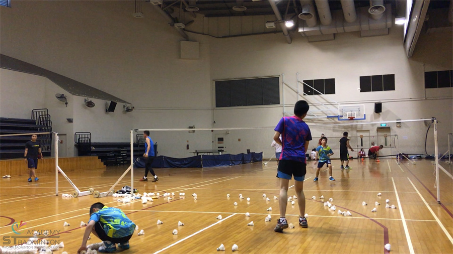 Playing catch badminton coach by ST Badminton Academy Malaysia KL 2025