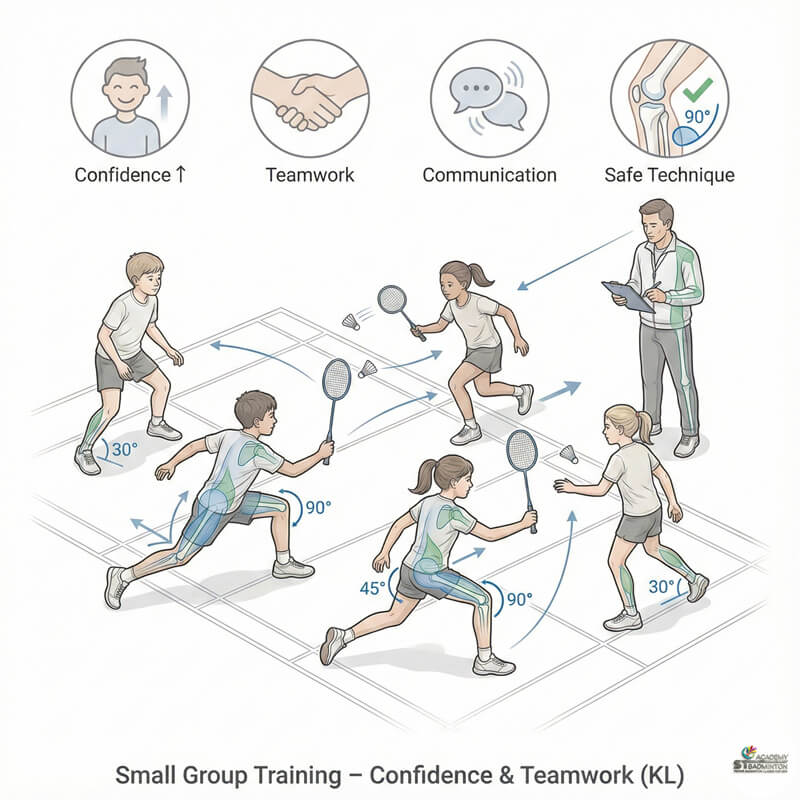 Lớp học cầu lông nhóm nhỏ xây dựng sự tự tin và tinh thần đồng đội quanh Setapak KL