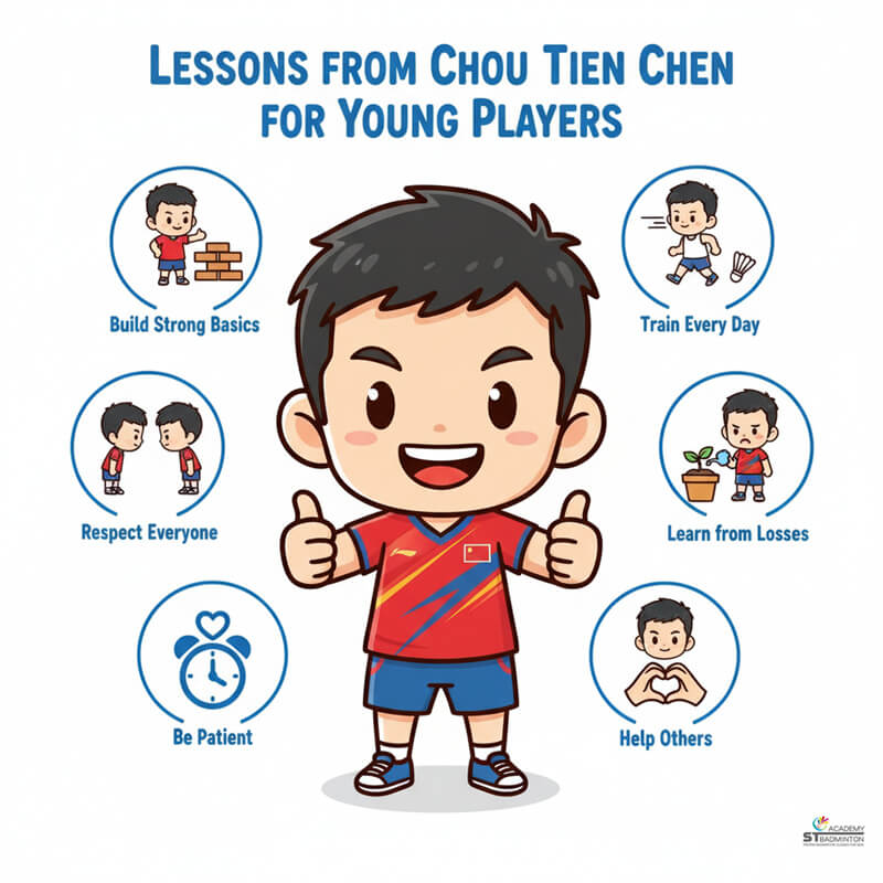 Chou Tien Chen celebrating World Tour victory with Chinese Taipei flag display