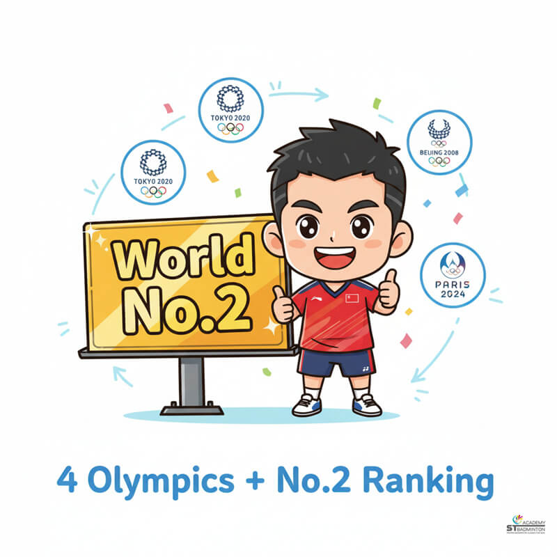 Chou Tien Chen lifting BWF World Tour championship trophy for Chinese Taipei