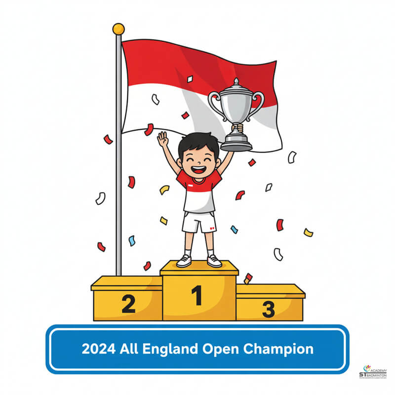 Jonatan Christie demonstrating athletic conditioning and fighting spirit during intense rally