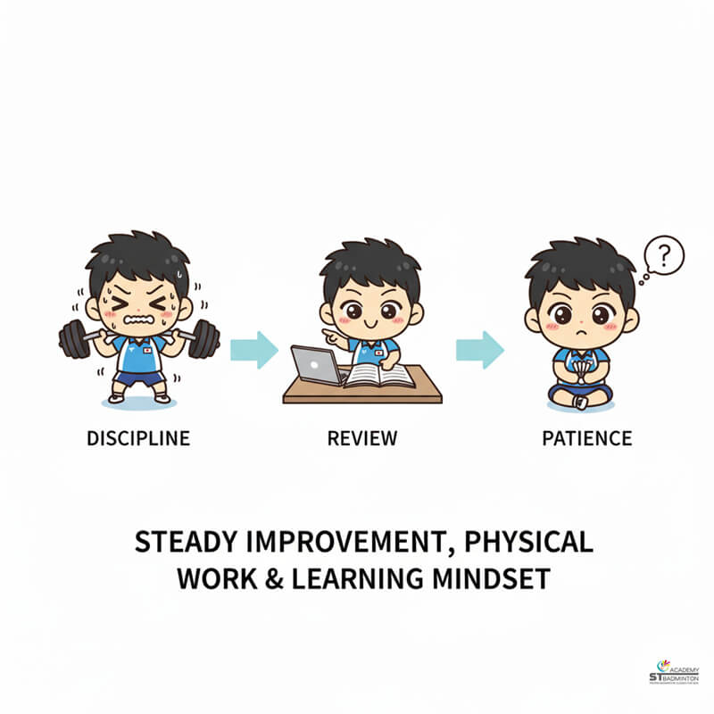 Kodai Naraoka showing disciplined attitude and steady improvement mindset in training