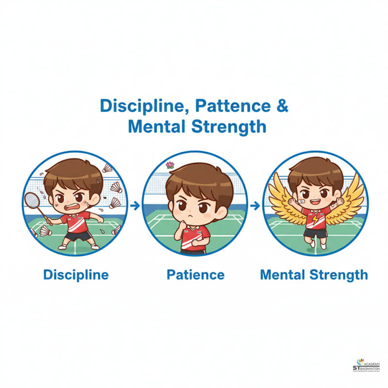 Kunlavut Vitidsarn showing calm body language and discipline under pressure