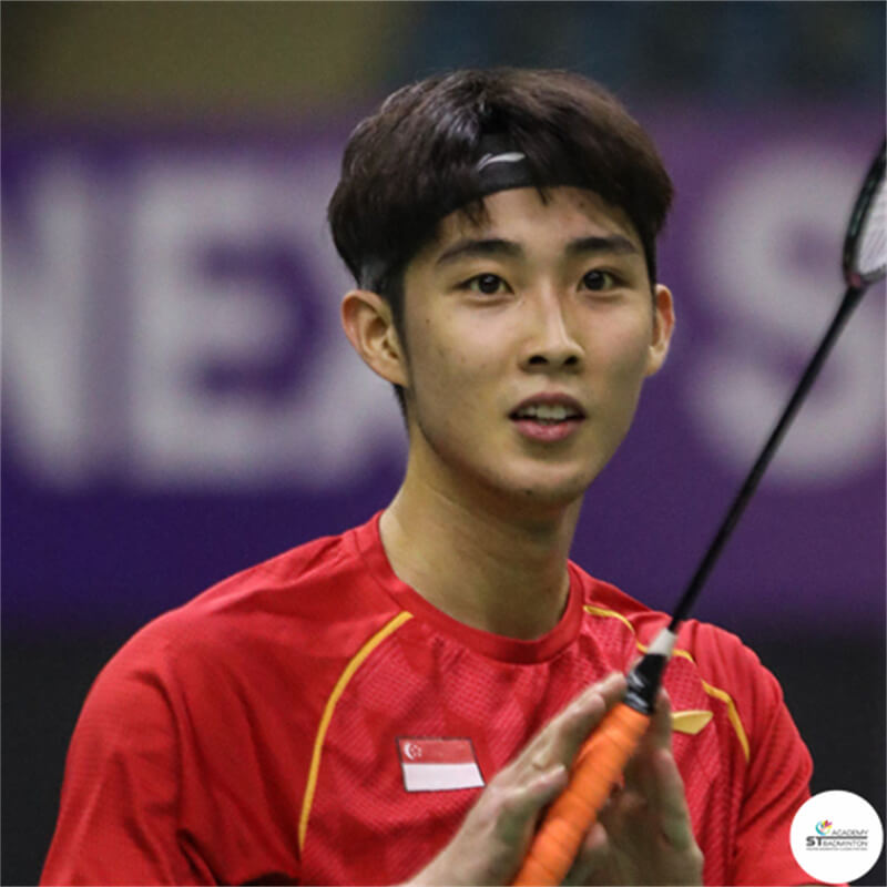 Loh Kean Yew Singapore professional badminton player men's singles world champion in action