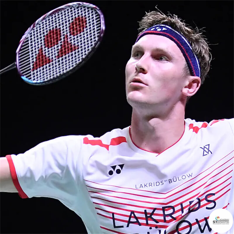 Viktor Axelsen Denmark professional badminton player men's singles Olympic champion in action