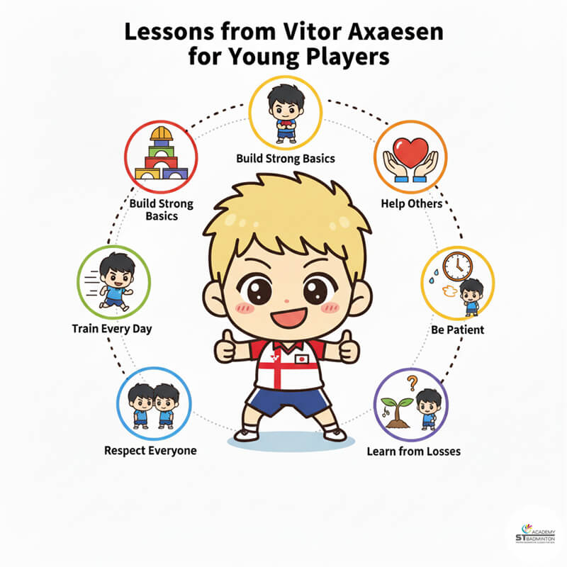 Viktor Axelsen celebrating BWF World Tour victory with Danish flag display