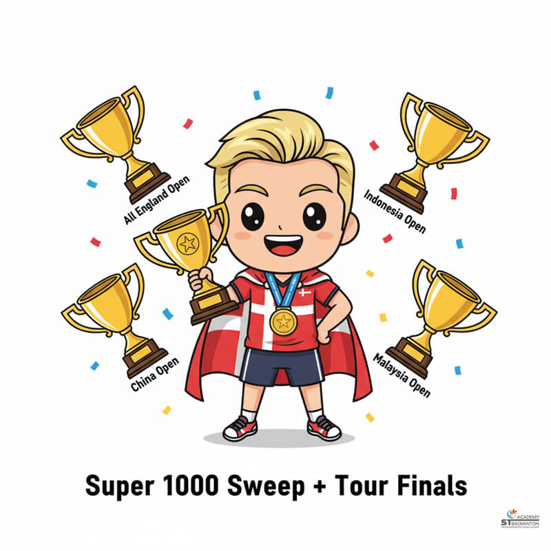 Viktor Axelsen competing at World Championships with determination for Denmark