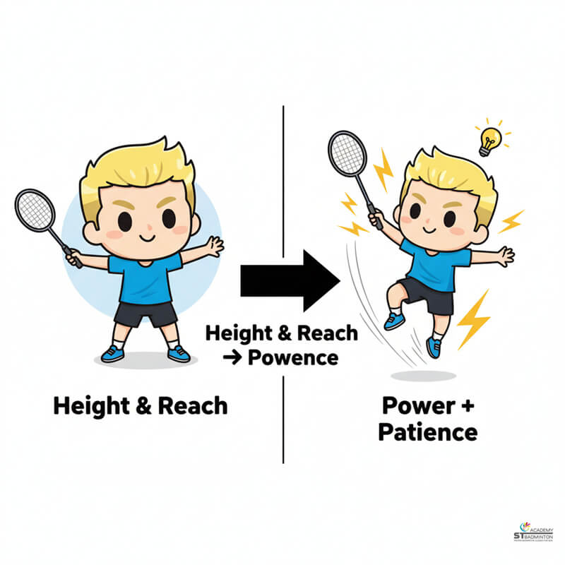 Viktor Axelsen demonstrating powerful jump smash and exceptional reach during intense rally