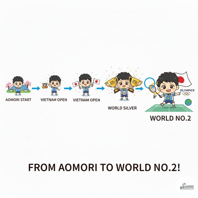 Young players in Japan and Southeast Asia studying Kodai Naraoka match highlights for learning inspiration