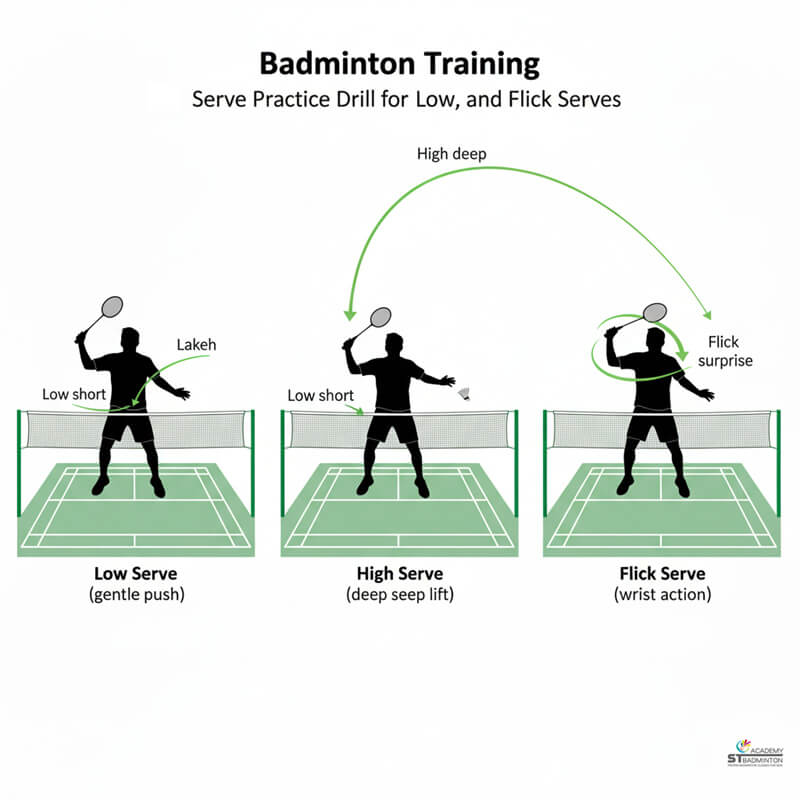 馬來西亞羽毛球訓練｜高遠球與吊球組合練習