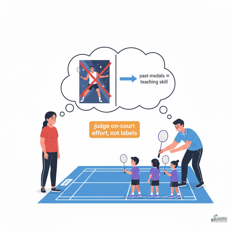 Vận động viên nhí ở Cheras học cách cầm vợt đúng từ huấn luyện viên tận tâm | Huấn luyện cầu lông nền tảng tại Kuala Lumpur