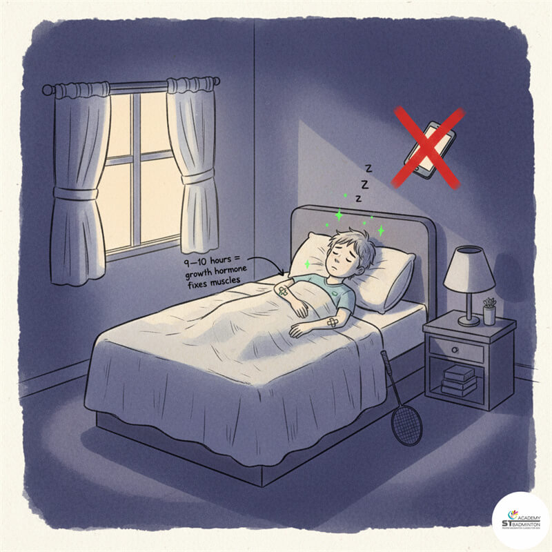 Giấc ngủ chất lượng giúp tránh kiệt sức trong huấn luyện cầu lông tại Kuala Lumpur | Mẹo cho người mới bắt đầu.