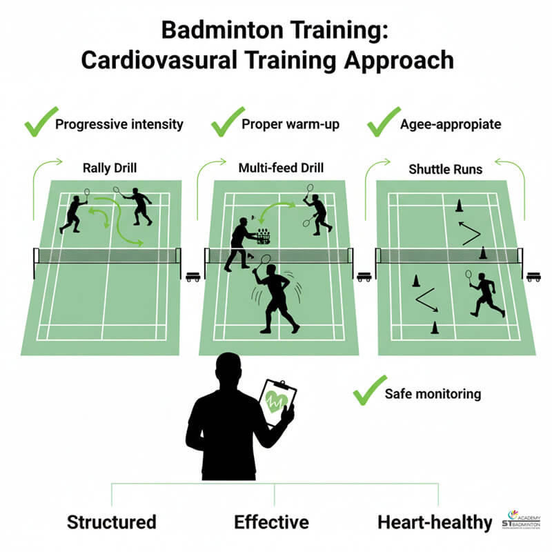 シンガポールで心血管の健康のために中強度のバドミントンを楽しむアクティブシニア