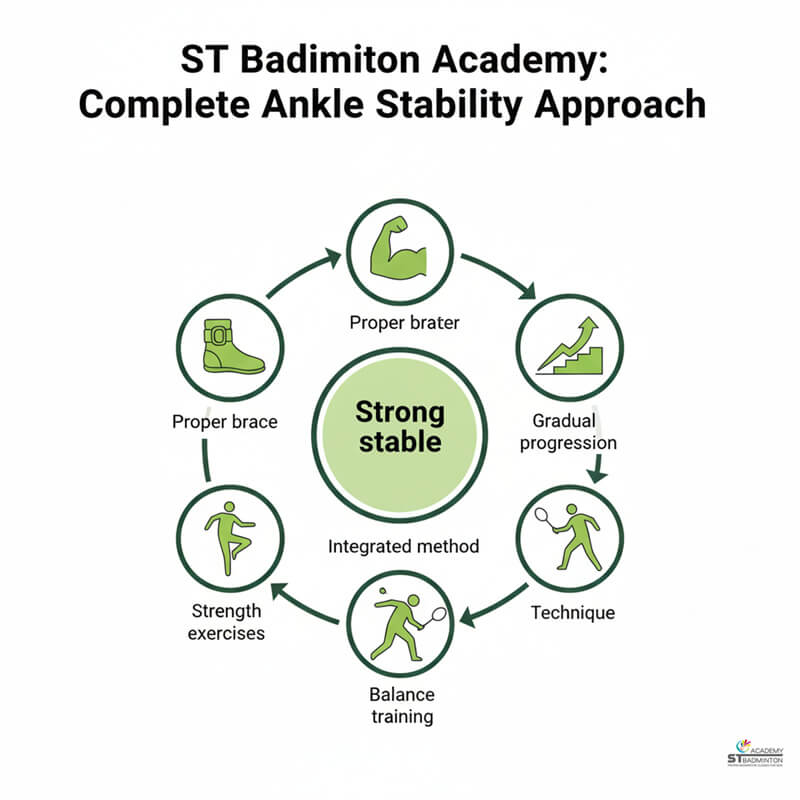 成人在新加坡羽毛球馆进行步法训练时佩戴护踝 | 成人羽毛球训练