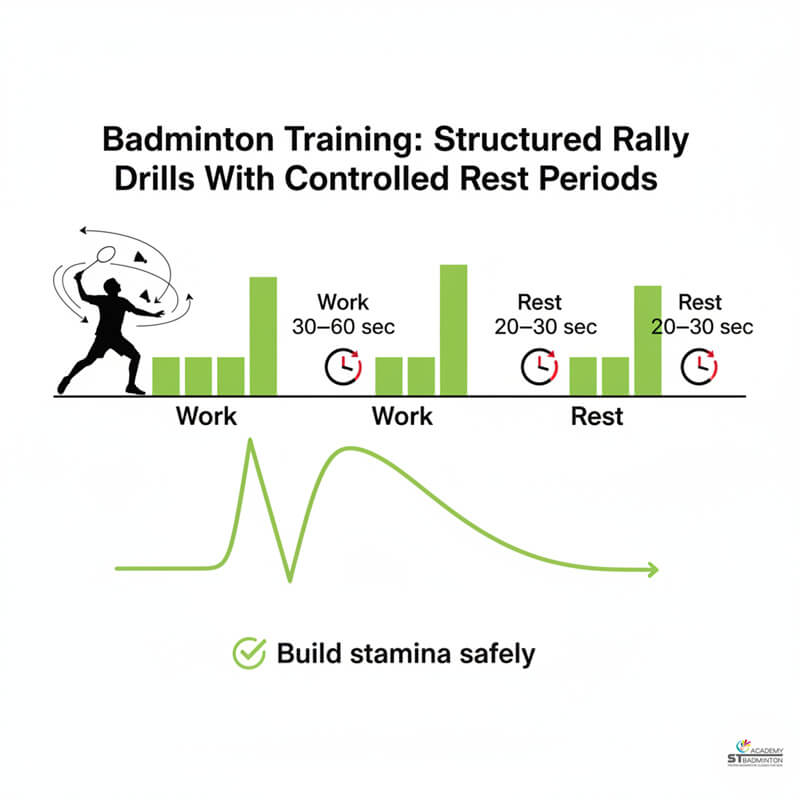 シンガポールの練習場でバドミントン フットワークと持久力向上に取り組む大人｜専門トレーニング