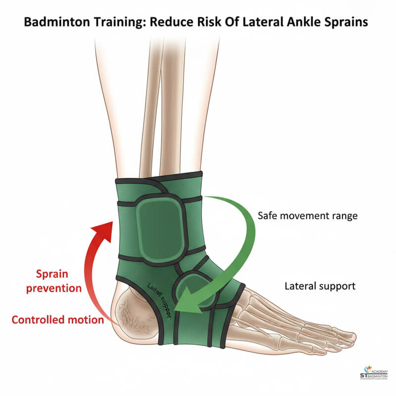 羽毛球运动员在吉隆坡训练馆佩戴护踝以增强稳定性 | 马来西亚 羽毛球训练