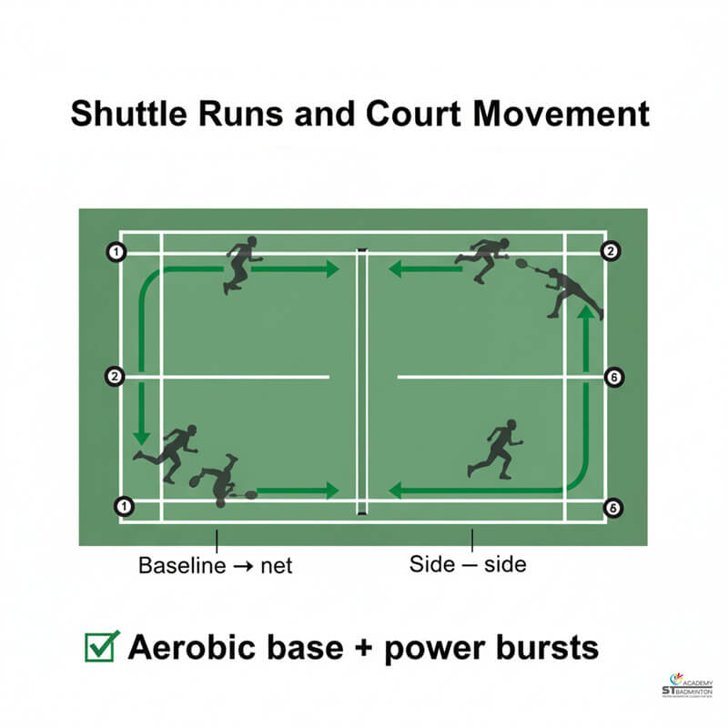 クアラルンプールでのマルチフィードドリルと心肺機能コンディショニングを組み合わせたバドミントン トレーニング
