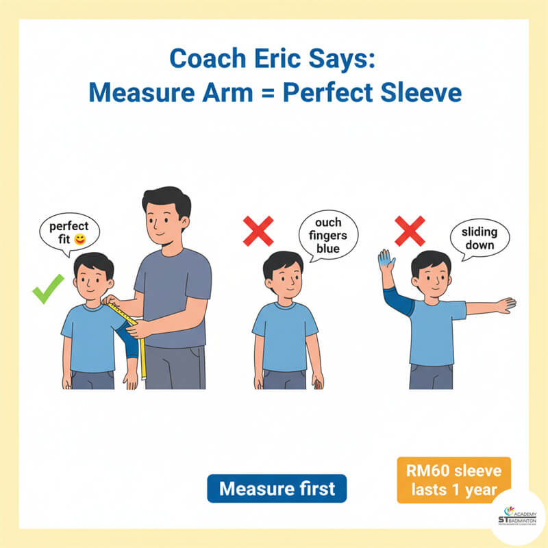 Lựa chọn băng tay cầu lông nén tại cửa hàng thể thao ở Setapak, Kuala Lumpur | Phụ kiện cho huấn luyện cầu lông