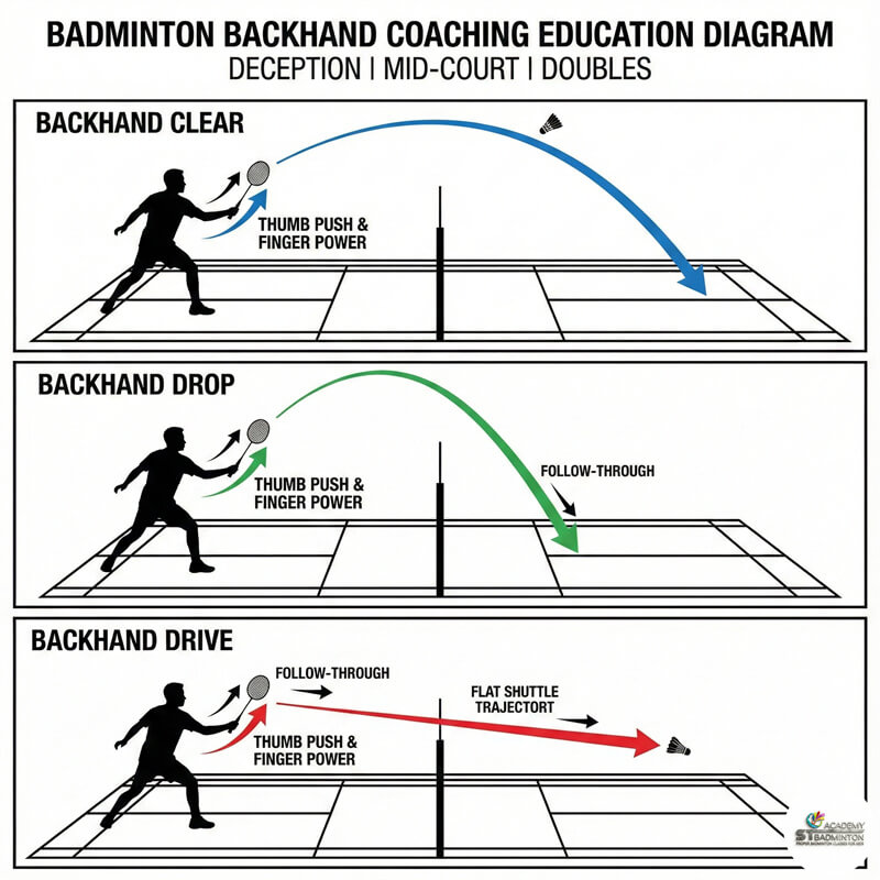 Coach correcting student during shadow backhand drill in Kuala Lumpur