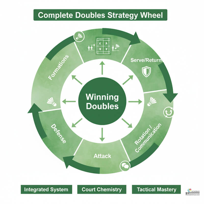 Cặp đôi thực hiện đội hình tấn công trước-sau trong trận đấu tại Malaysia | Huấn luyện cầu lông thi đấu