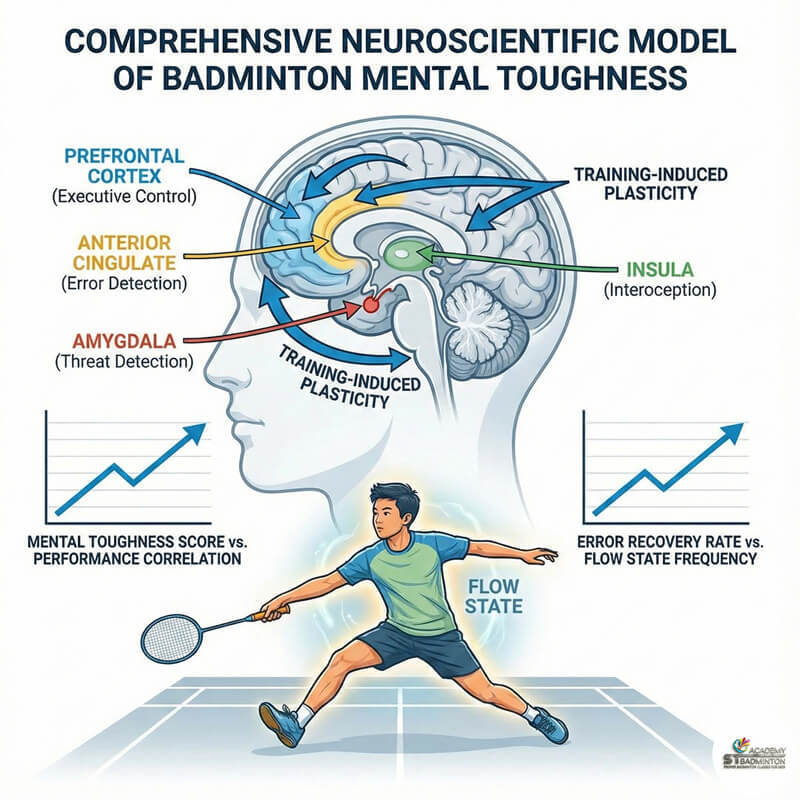 Junior badminton player practising mental toughness at ST Badminton Academy in Setapak