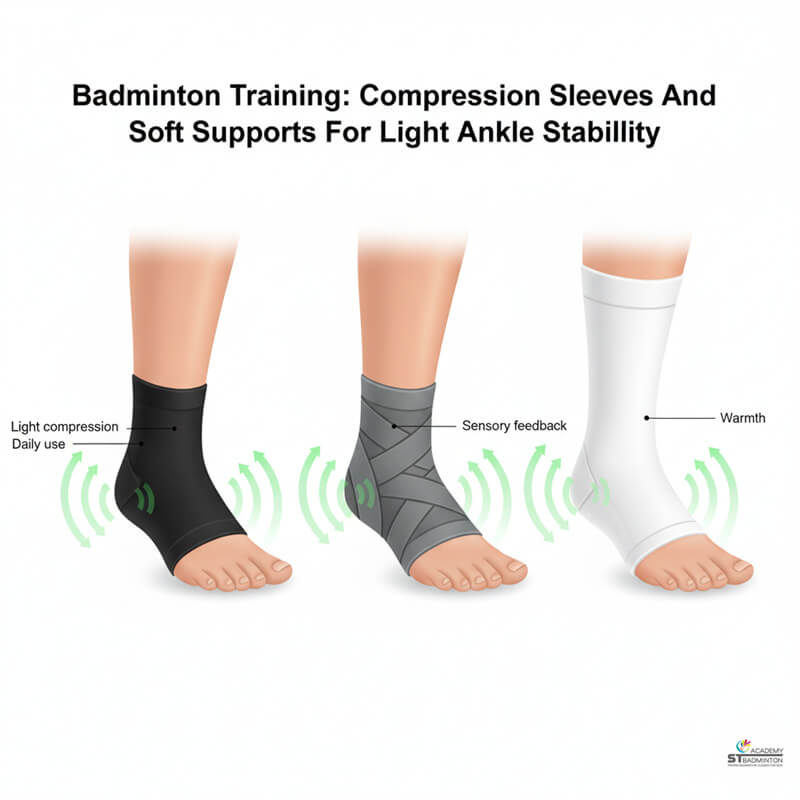 青少年学员在新加坡训练时使用软式护踝以提升舒适度 | 儿童羽毛球训练