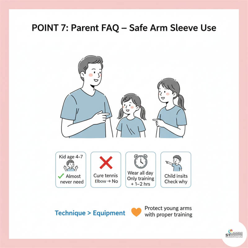 Pemain memeriksa ukuran lengan baju yang tepat sebelum latihan di Kuala Lumpur | Latihan dasar bulutangkis anak-anak