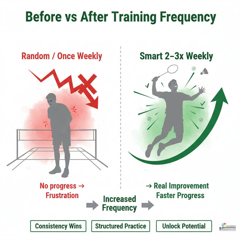 馬來西亞成人球員在下班後維持每週兩次羽毛球訓練｜進階課程