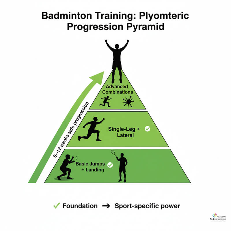 Coach demonstrating proper knee alignment during split jump landing near Setapak KL
