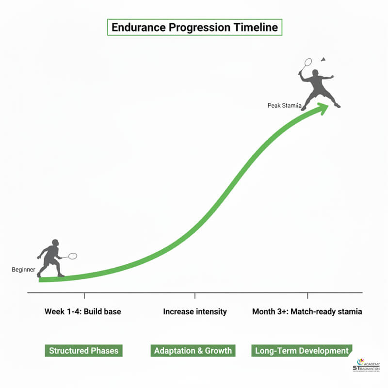 Coach feeding rapid multi-shuttle drill to build stamina in Singapore training hall