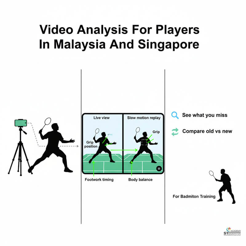 Player using tally marks on phone to track winners and unforced errors during club match in Kuala Lumpur