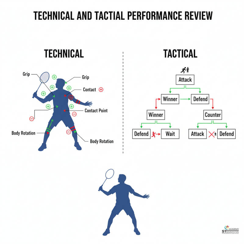 School team players analyzing tactical choices with coach after tournament match in Singapore