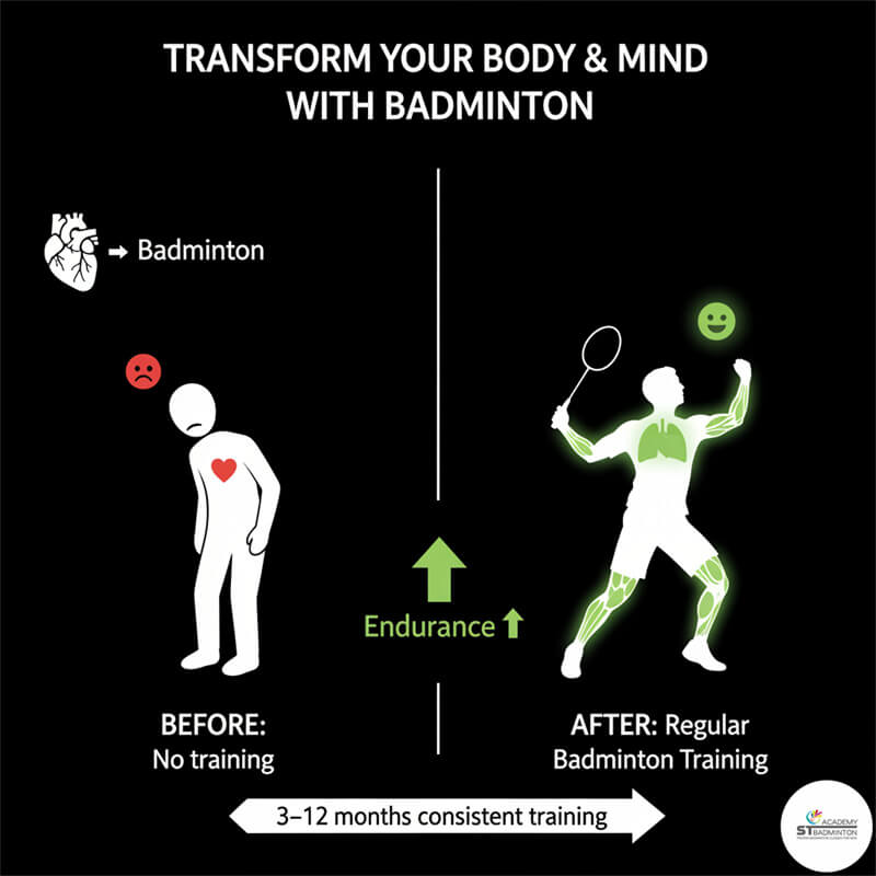 Adults improving heart health through structured badminton sessions in Singapore