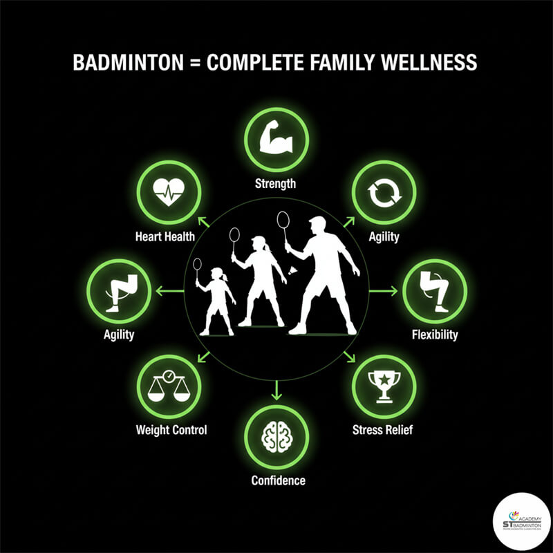 Family fitness through comprehensive badminton training in Setapak Malaysia