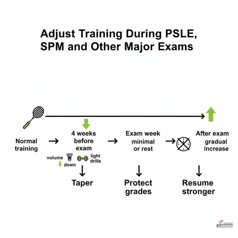 Kids badminton training kept balanced with school and rest in Setapak