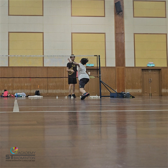 Badminton foundation training session at Community Centre Taman Ibu Kota by ST Badminton Academy Malaysia
