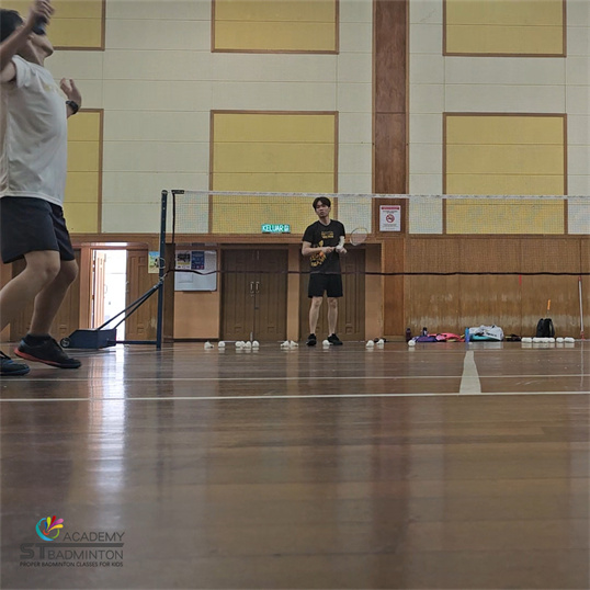 Badminton training for kids at Community Centre Taman Ibu Kota