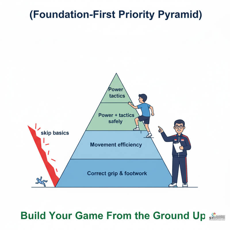 Certified Malaysian coach correcting overseas player technique near Setapak KL