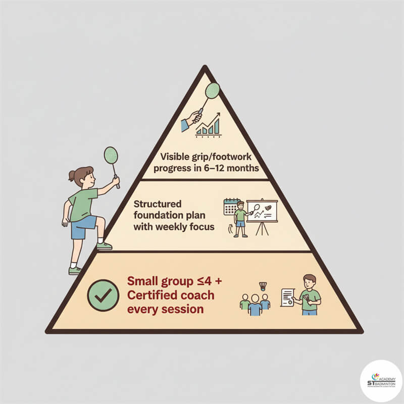 Trẻ em từ 4 tuổi học nền tảng cầm vợt đúng tại Kuala Lumpur | huấn luyện cầu lông