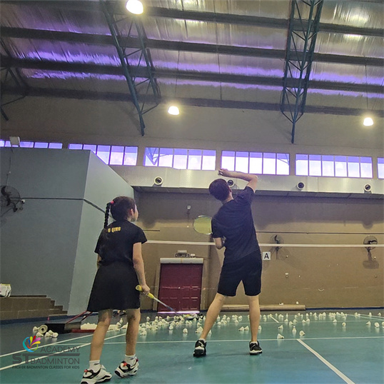 Foundation badminton training session at Taman Melati Impian Multipurpose Hall by ST Badminton Academy Malaysia