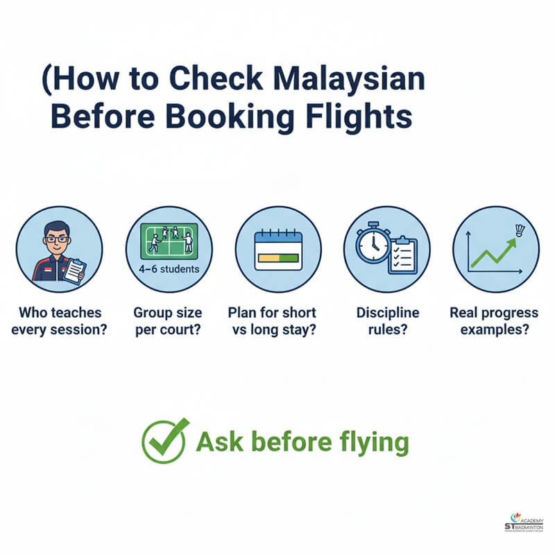 International juniors training with certified Malaysian badminton coach in Kuala Lumpur