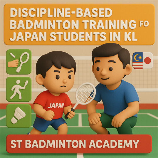 KL certified badminton coach training children in Jalan Genting Klang Best Badminton Academy KL