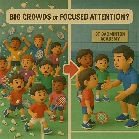 KL certified badminton coach training young Malaysian athletes near Jalan Genting Klang
