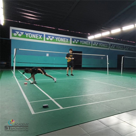 Kids learning badminton at Pro One Wangsa Maju near PV128 KL Malaysia