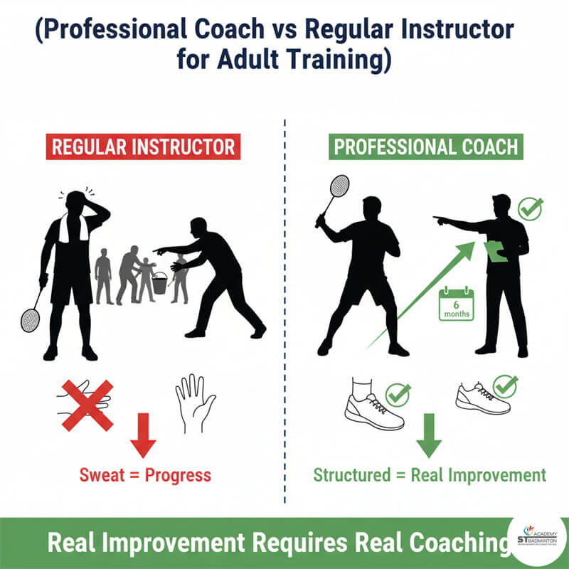 โค้ชแบดมินตันมืออาชีพพร้อมแผนการฝึกที่เป็นระบบสำหรับนักเรียนในมาเลเซีย