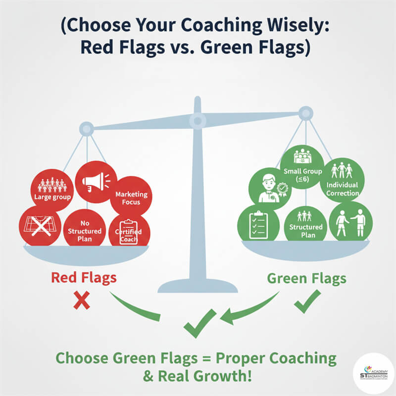 โค้ชมืออาชีพแก้ไขการจับไม้และฟุตเวิร์กให้เด็กในกัวลาลัมเปอร์ มาเลเซีย