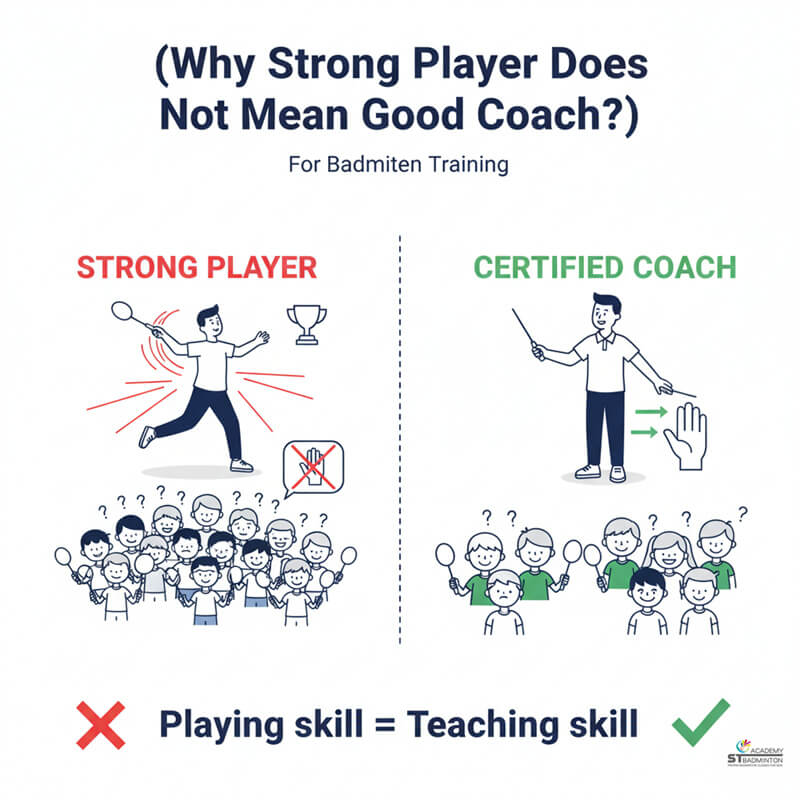 คลาสแบดมินตันกลุ่มใหญ่ทั่วไปในมาเลเซีย ที่มีการแก้ไขข้อผิดพลาดอย่างจำกัด